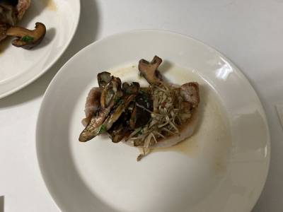 きのこと豚肉のソテー