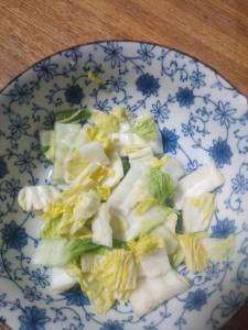 塩もみ白菜