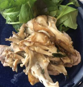 きのこと豚肉のソテー