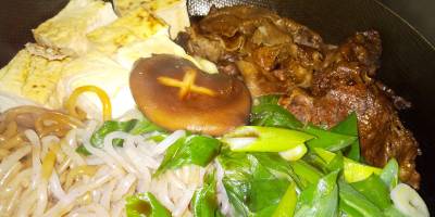 青ねぎと牛肉のすき焼き風