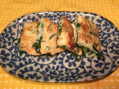 にらチヂミチーズもち明太入り