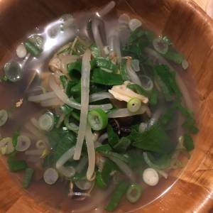 あさりともやしのアジアンスープ