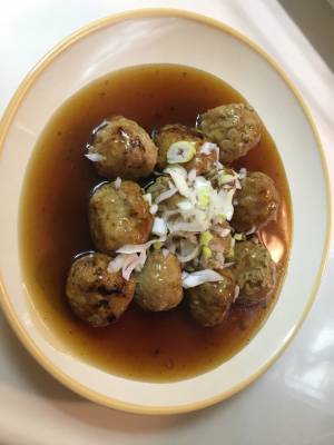 肉だんごの黒酢あん