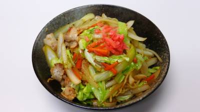 豚こまの塩焼きそば