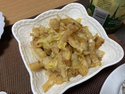白菜のおかか炒め