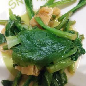 小松菜と油揚げの煮びたし