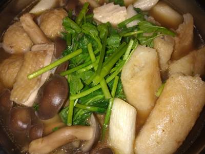 きりたんぽ風ちゃんこ鍋