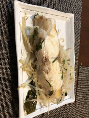 白身魚の中国風香味蒸し