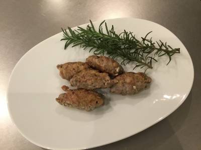 豚ひき肉のハーブマリネ焼き