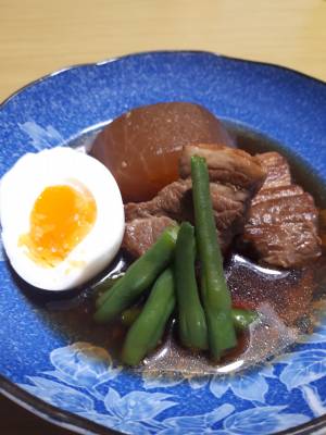 豚バラと大根の甘辛煮