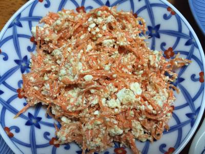 にんじんのチーズ白あえ