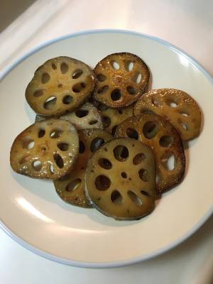 れんこんの照り焼き