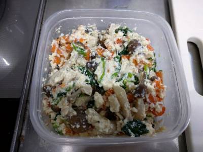 ほうれんそうとしめじの白あえ