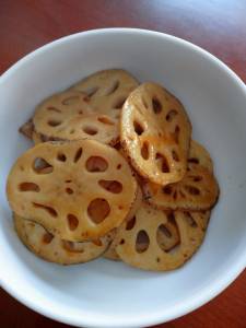 れんこんの照り焼き