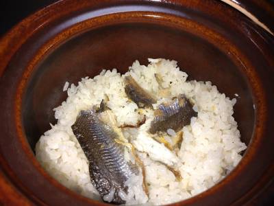 子持ちあゆご飯