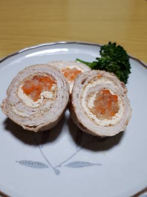 豚肉の紅白巻き