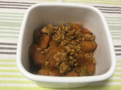 かぼちゃのカレーそぼろ煮