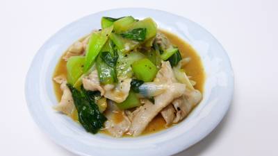 豚肉とチンゲンサイの治部煮風のっけ弁当