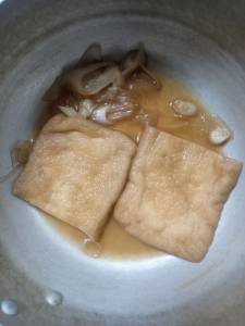 油揚げの炊いたん