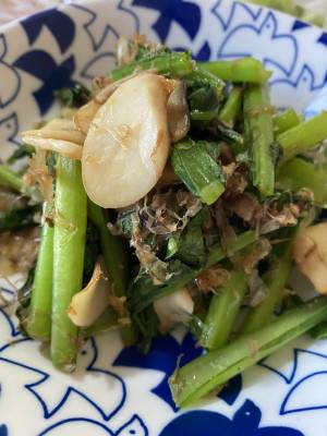 小松菜のおかか炒め