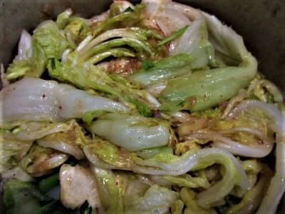 切り漬け白菜キムチ
