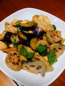 れんこんと鶏むねのチャイナデリ風