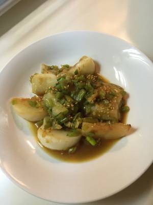 もちとかぶのねぎラー油