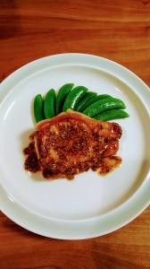 ポークソテー 粒マスタードソース