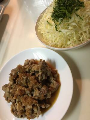 梅肉入りしょうが焼き