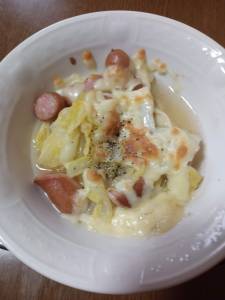 白菜のチーズ焼き
