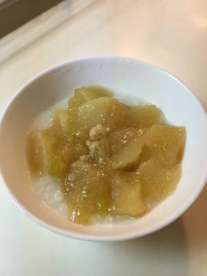 大根づくしのおかゆ