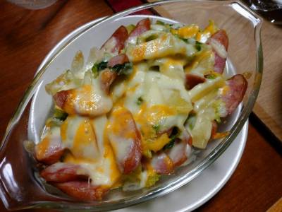 白菜のチーズ焼き