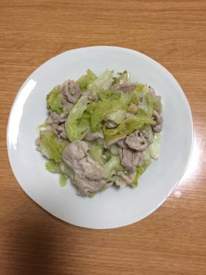 レタスと豚肉の炒め物