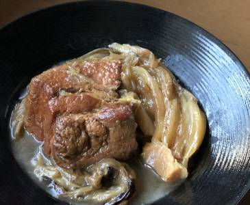 白菜と豚肉のラグー