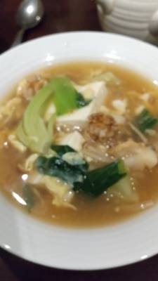 帆立てのトロトロ湯豆腐