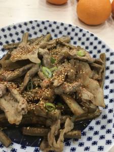 豚肉とれんこんの炒め煮