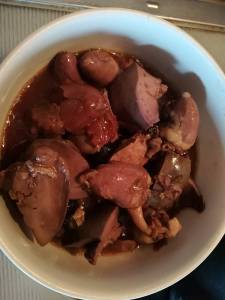 鶏レバーの梅風味煮