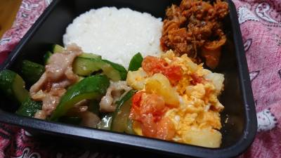 きゅうりと豚肉の香り炒め