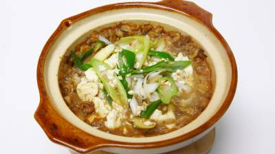 まいたけの土手鍋風