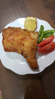 しょうゆ味のフライドチキン