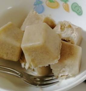 バナナとピーナツバターのひと口アイス