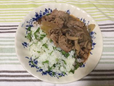 豚こまのハヤシライス