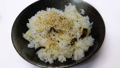 帆立ての炊き込みご飯