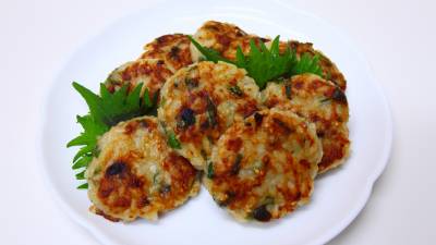 ご飯の和風つくね焼き