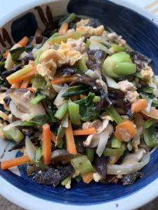 卵ときくらげの炒め物