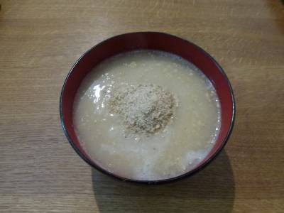 山芋のみそ汁 ごまかけ