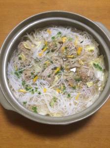 肉だんごとトロトロ白菜の鍋