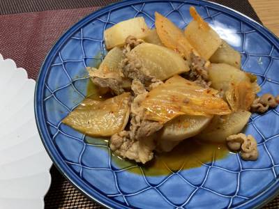 大根とキムチの煮物