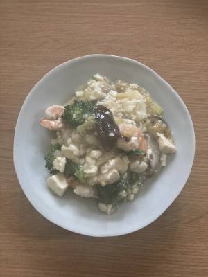 むきえびと豆腐の煮物