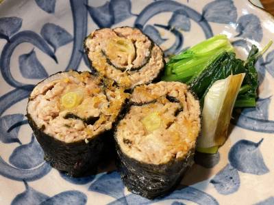 ねぎ肉巻き W（ダブル）しょうがだれ